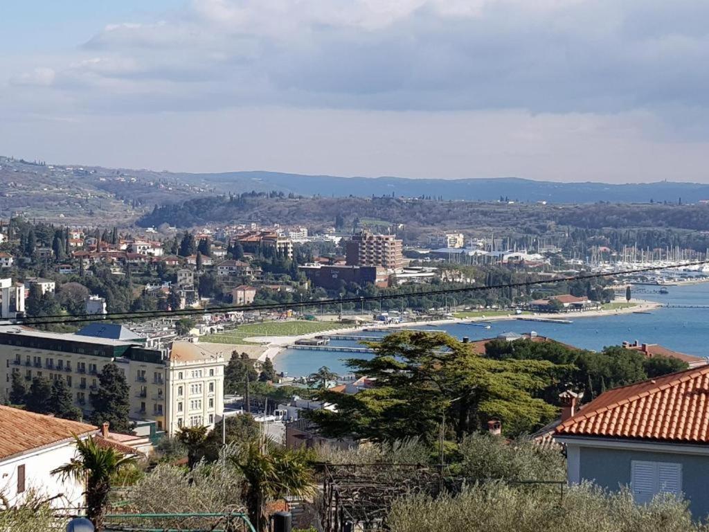 Panoramic View Near The Beach In Portotoz+P Leilighet Portorož Eksteriør bilde